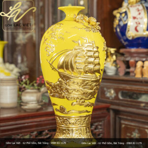 Mai Bình Tích Lộc Thuận Buồm Xuôi Gió Dát Vàng